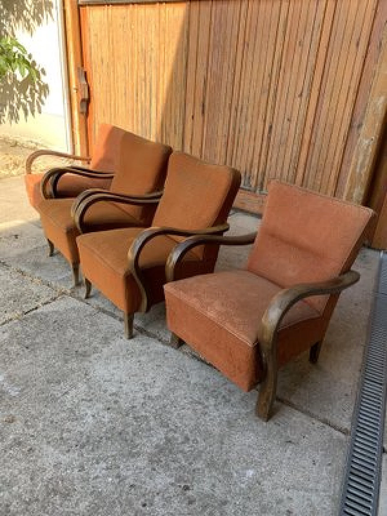 4 Bentwood armchairs and upholstery, 1930s 4