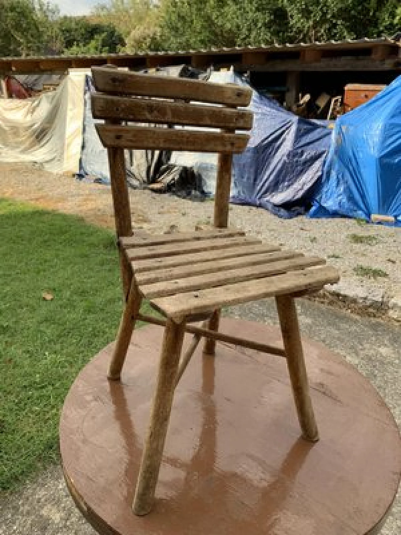 Hungarian wooden chair, 1950s 2