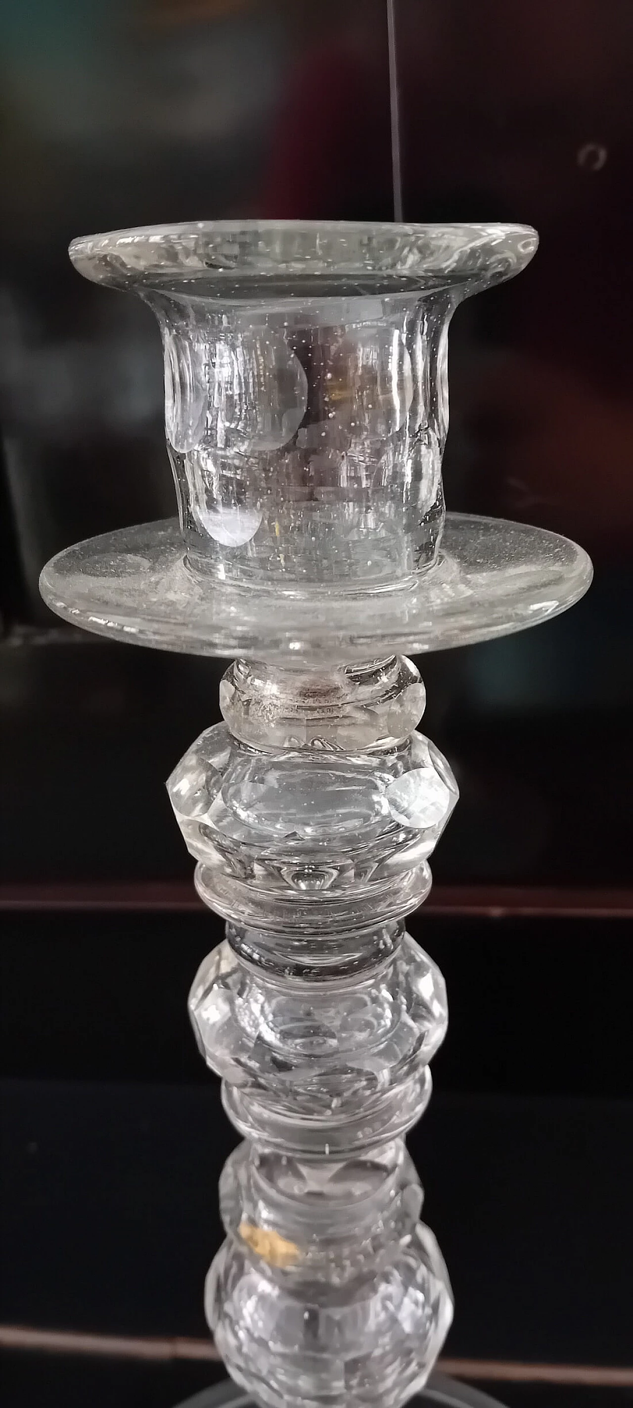 Bohemian beveled crystal candelabrum, 18th century 2