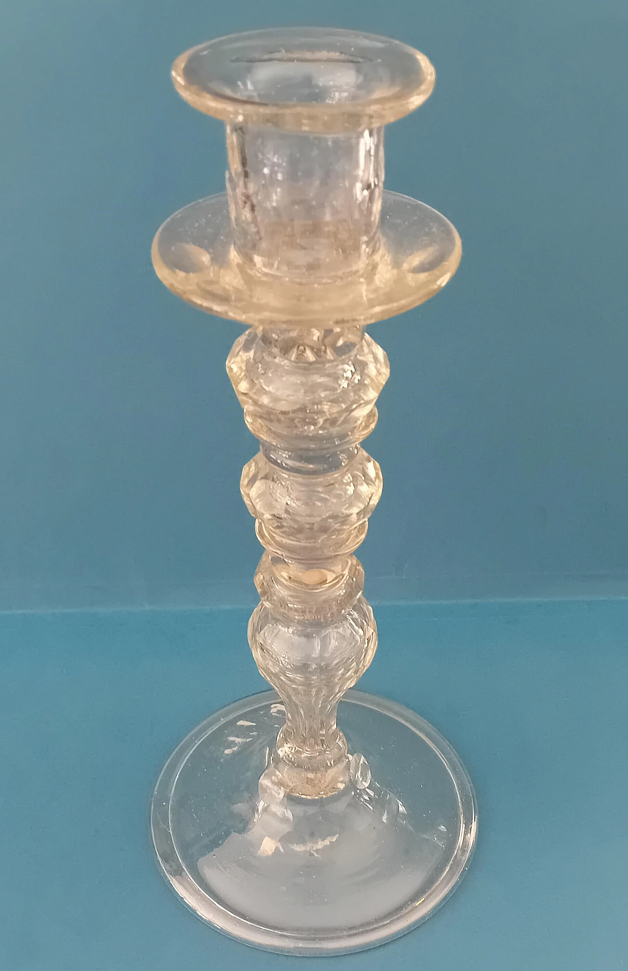 Bohemian beveled crystal candelabrum, 18th century 3