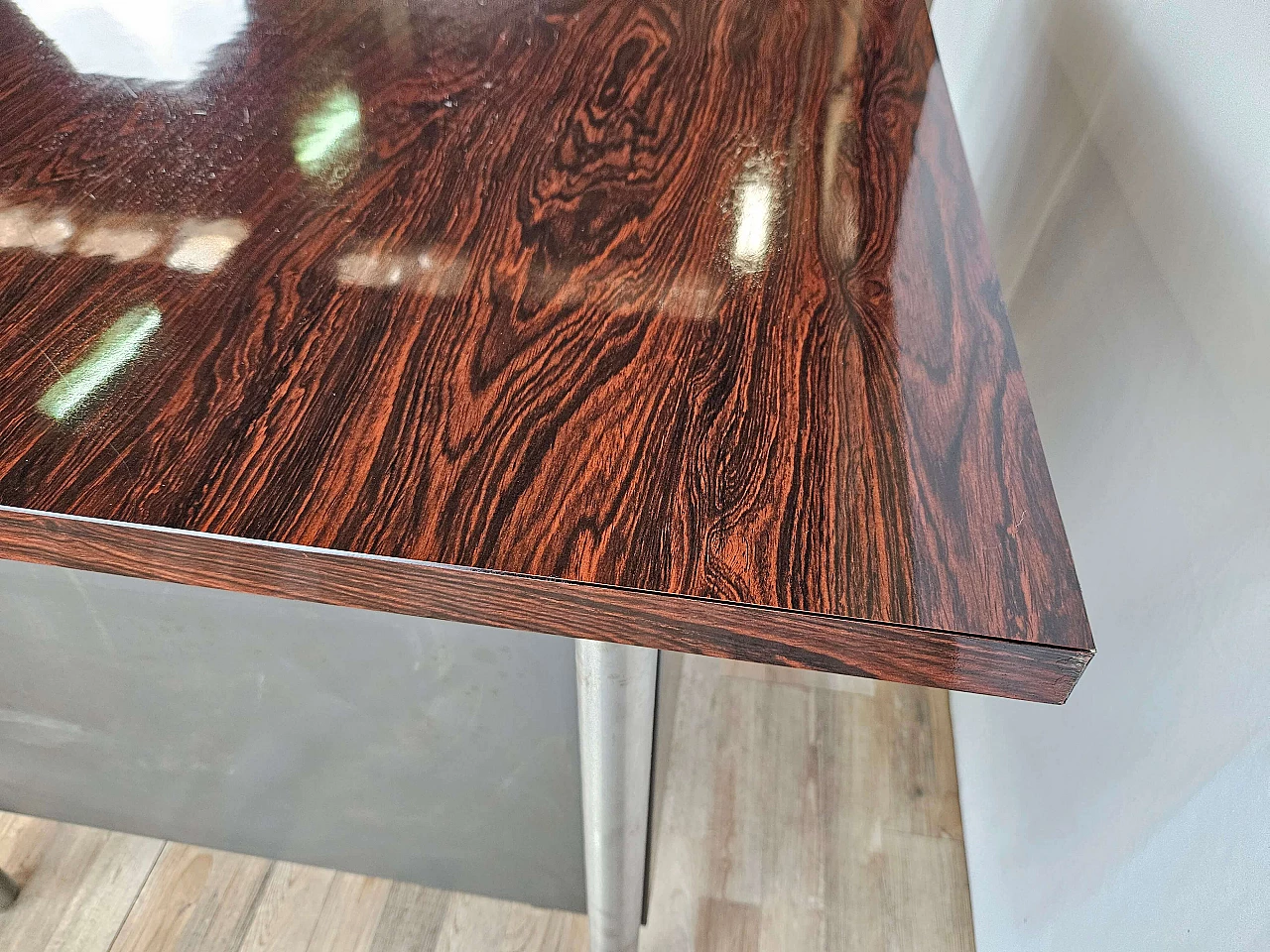 Executive desk with rosewood laminate top by Mobiltecnica Torino, 1970s 26