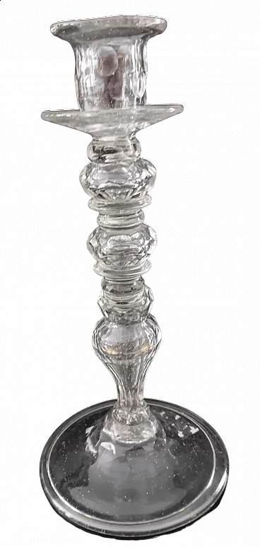 Bohemian beveled crystal candelabrum, 18th century