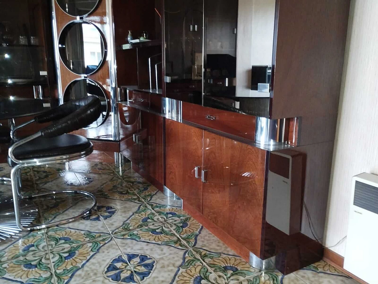 Sideboard with showcase and bar corner, 1970s 15