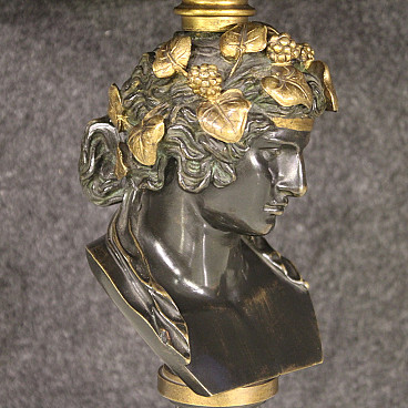 Un bastone da caccia, autodifesa, anatra. Manico a testa d'anatra, in  bronzo dorato - bronzo dorato e legno nero con intarsi in ottone - XX  secolo - Catawiki