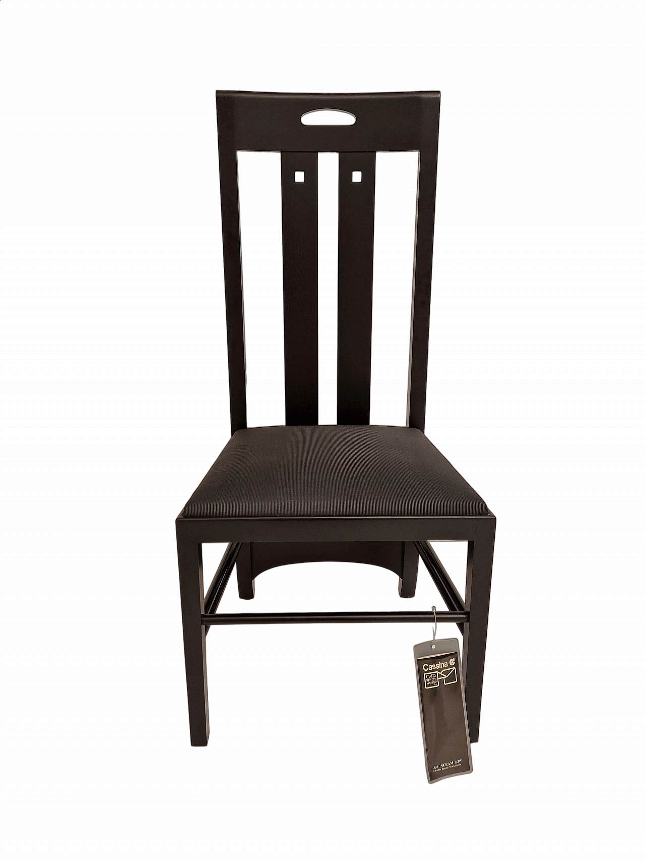 Sedia Ingram di Charles Rennie Mackintosh per Cassina, anni '80 13