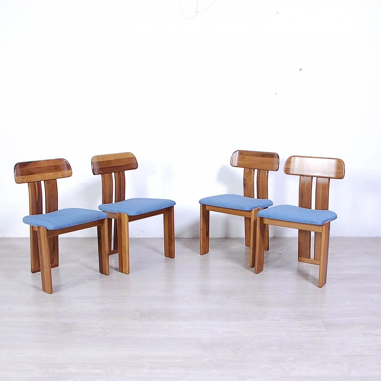 4 Marengo chairs by Tarcisio Colzani for Mobilgirgi, 1970s 1