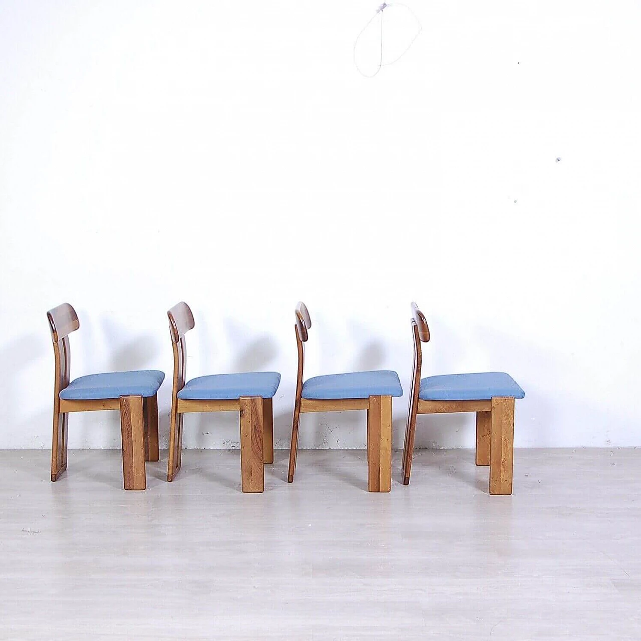 4 Marengo chairs by Tarcisio Colzani for Mobilgirgi, 1970s 8