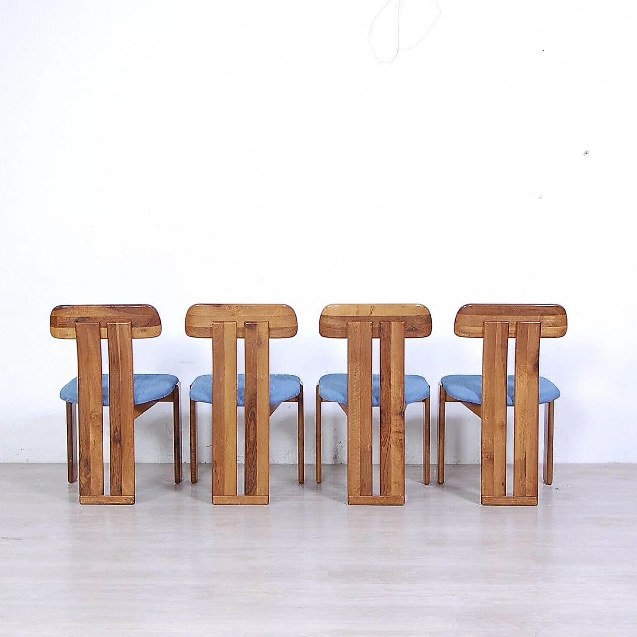 4 Marengo chairs by Tarcisio Colzani for Mobilgirgi, 1970s 9