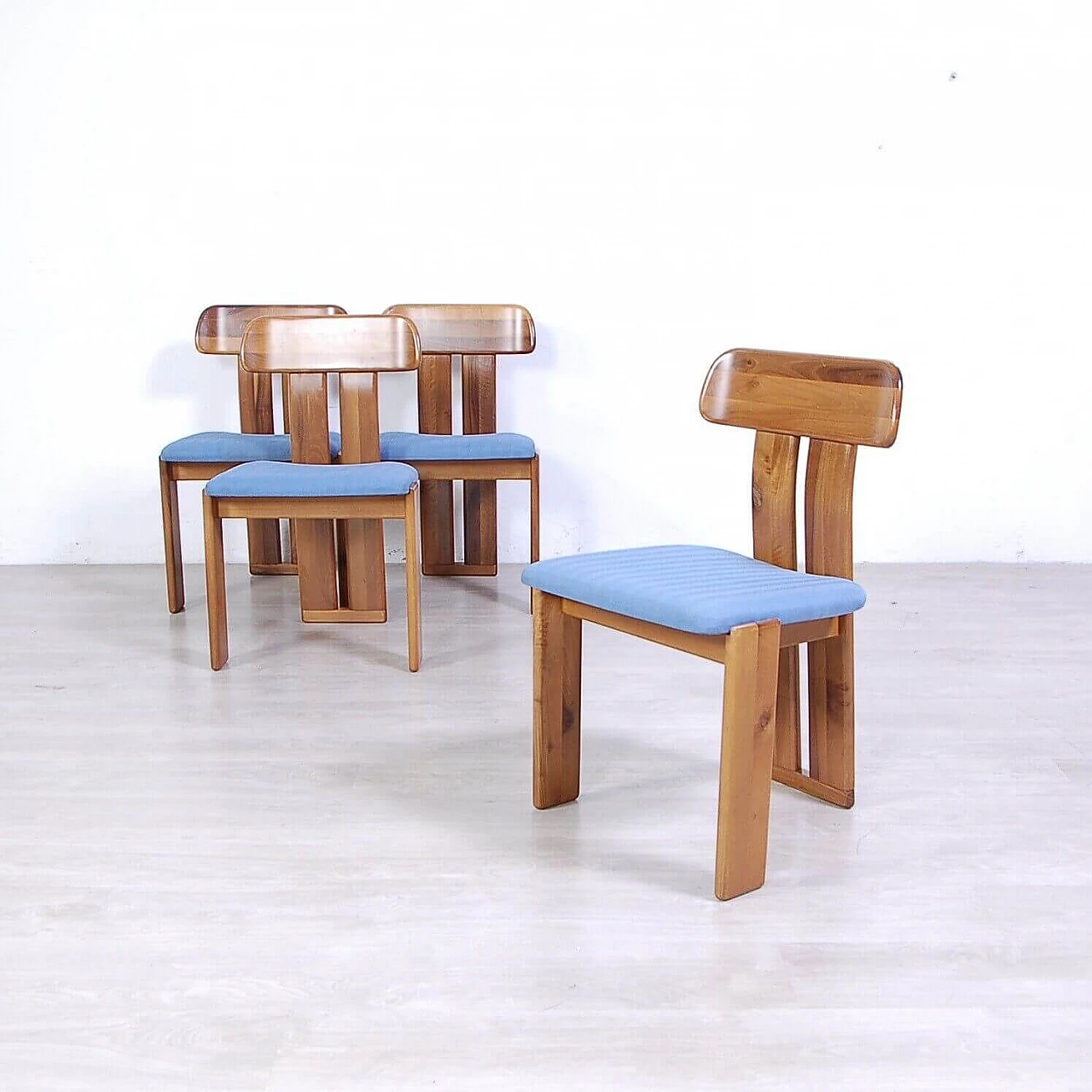 4 Marengo chairs by Tarcisio Colzani for Mobilgirgi, 1970s 13