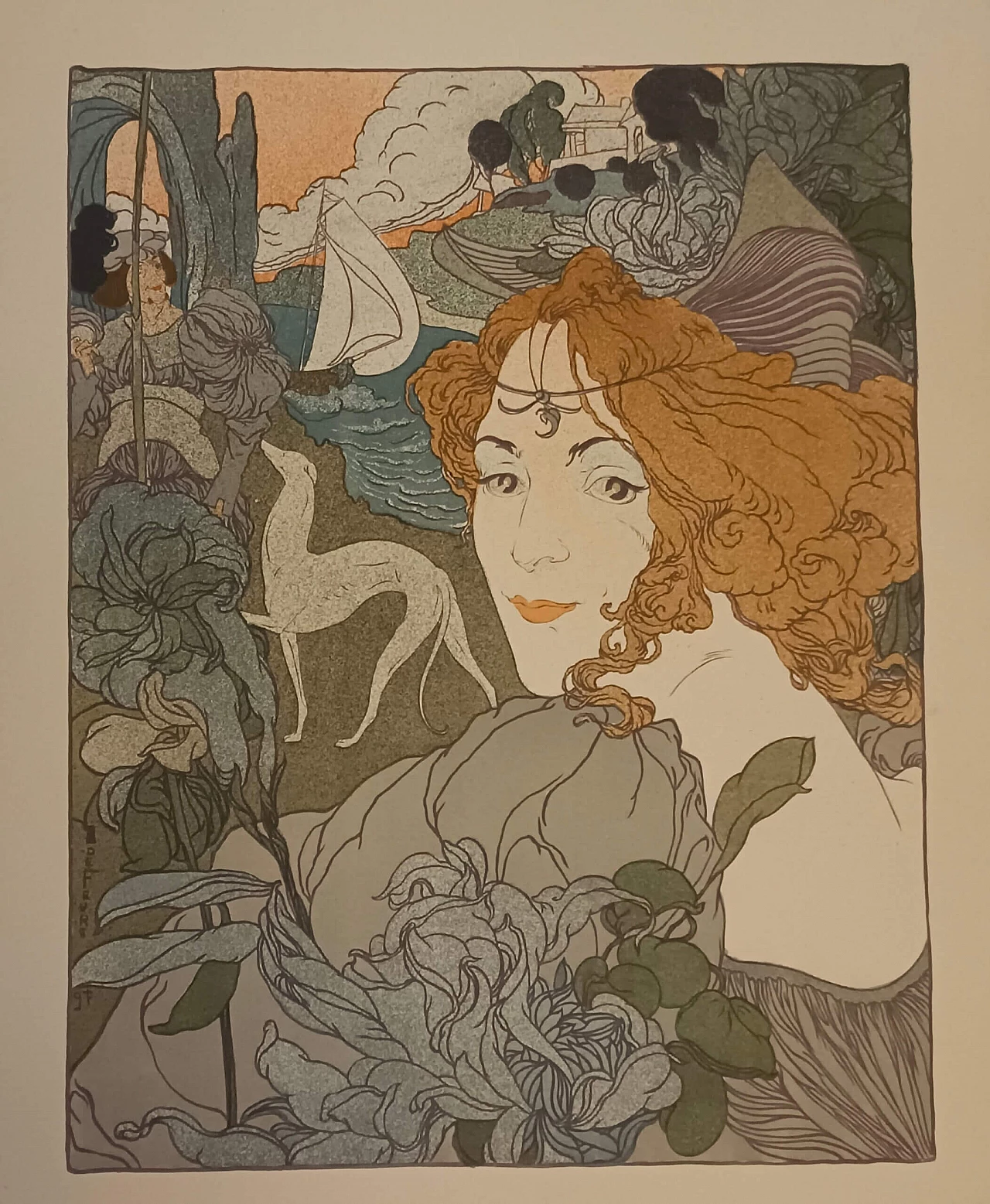 Georges de Feure, Retour, chromolithograph, 1897 1