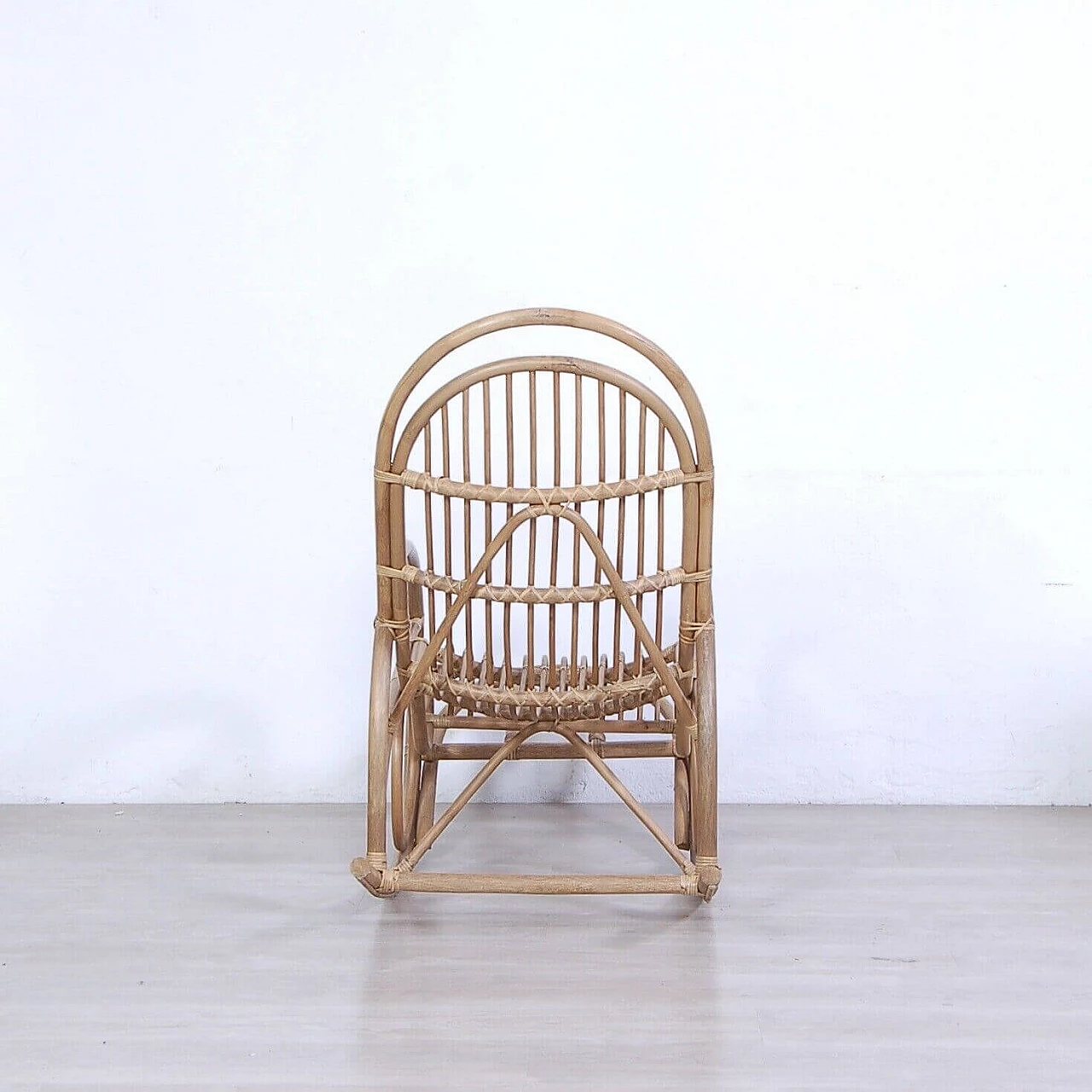 Bamboo rocking chair, 1970s 2