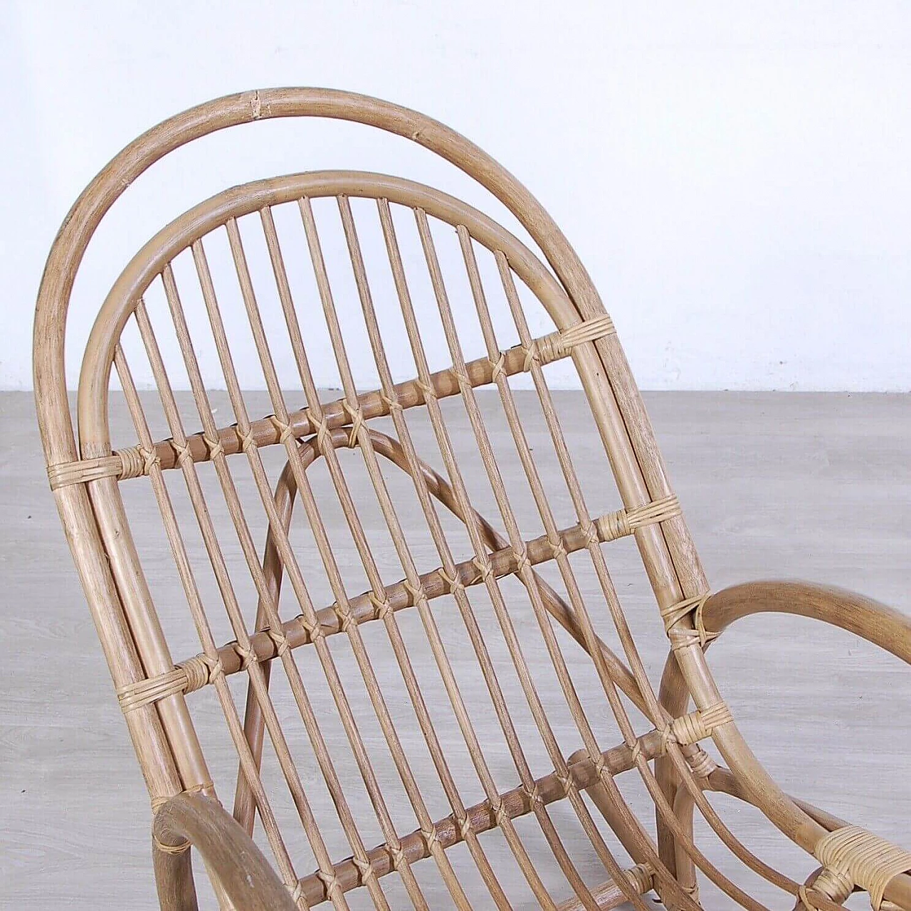 Bamboo rocking chair, 1970s 7