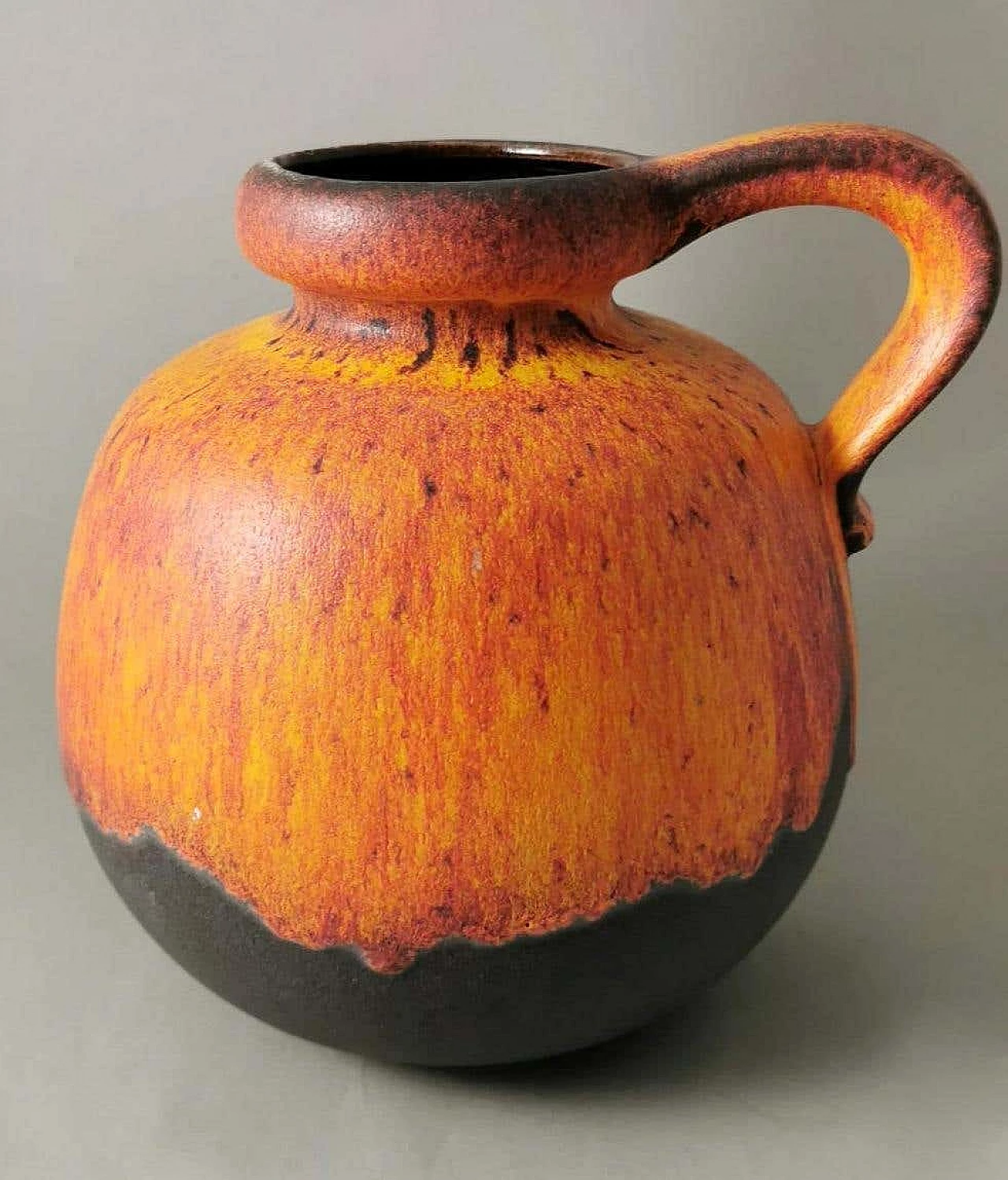 Ceramic lava jug with handle, 1960s 1