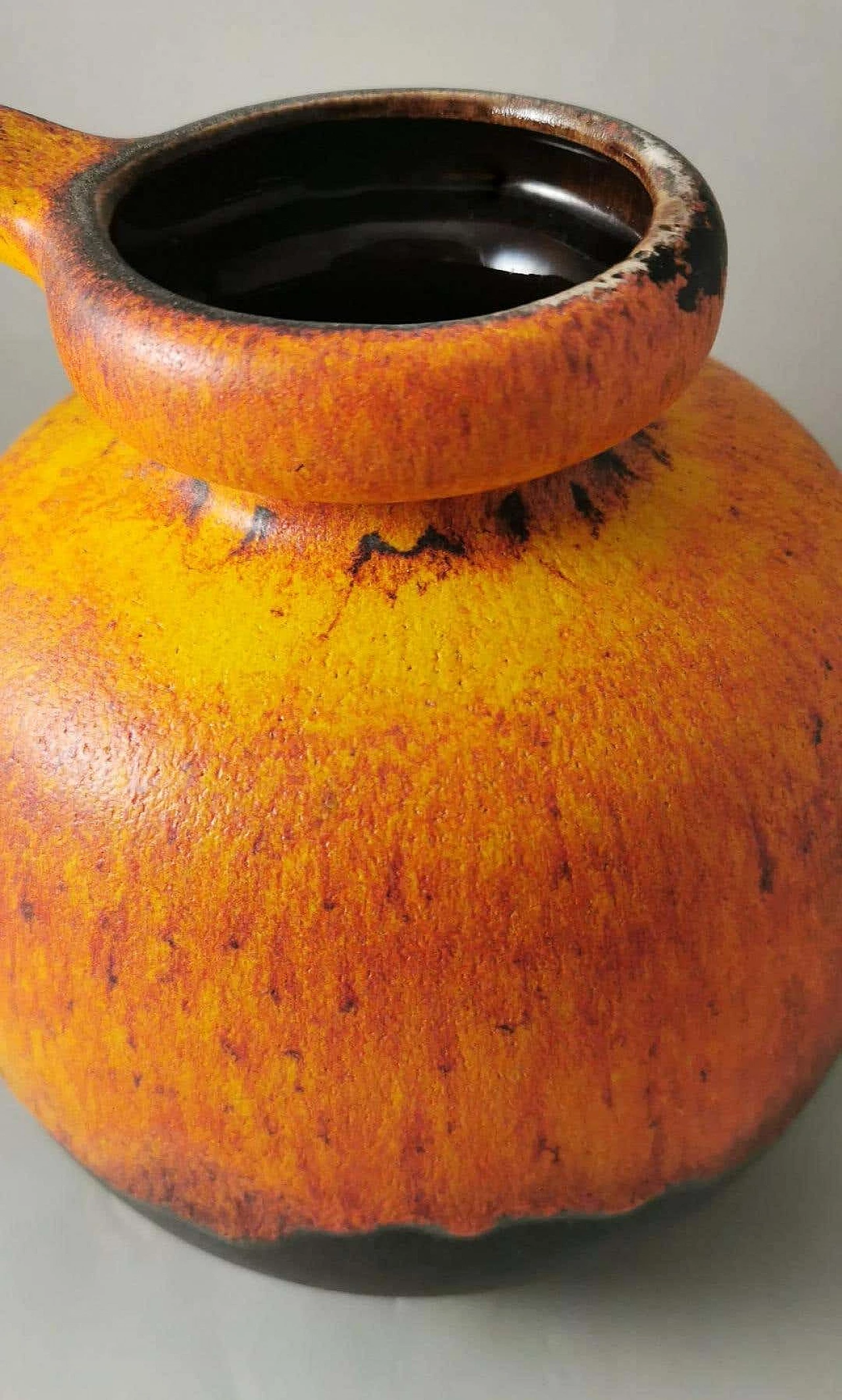 Ceramic lava jug with handle, 1960s 8