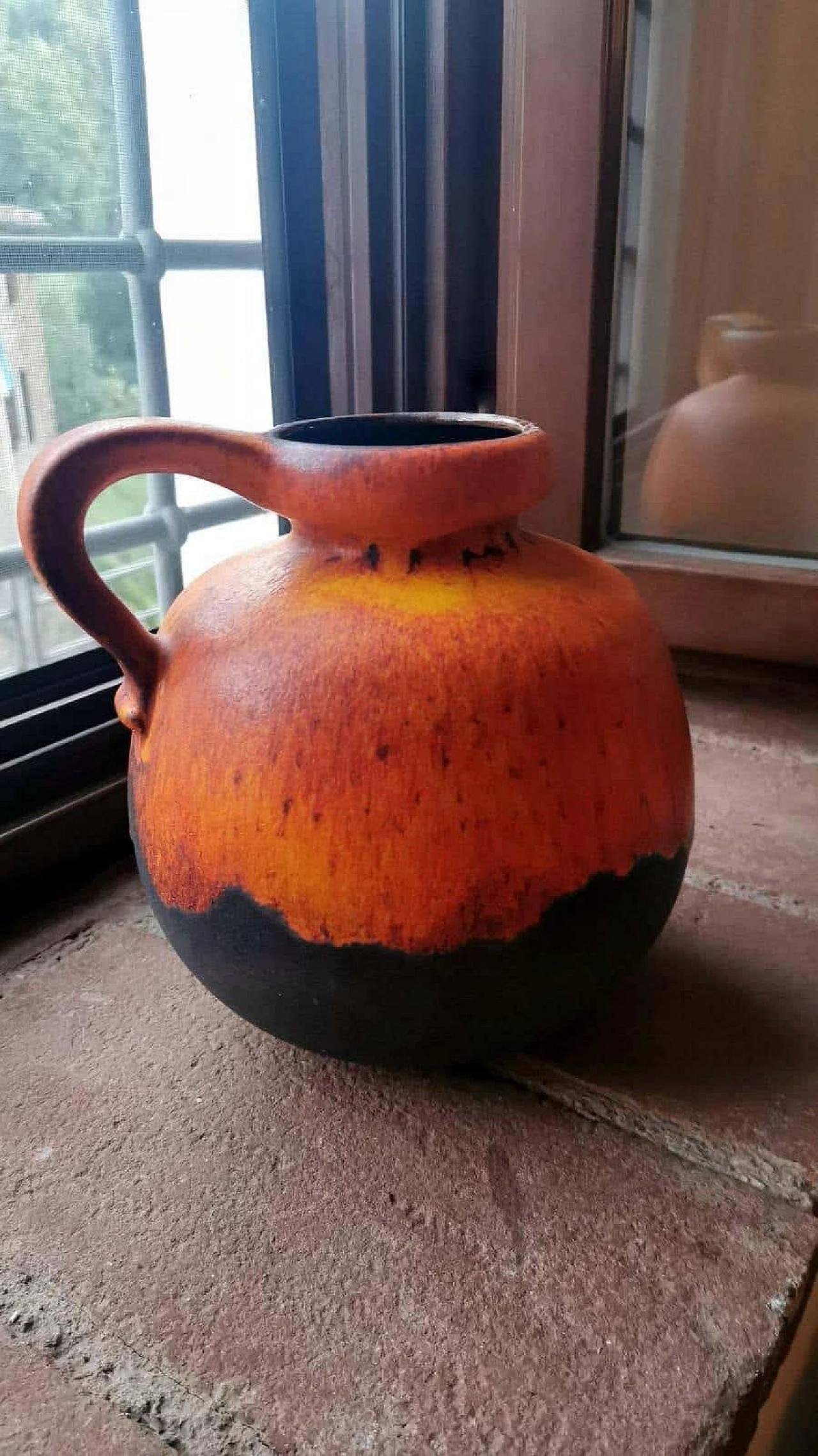 Ceramic lava jug with handle, 1960s 10