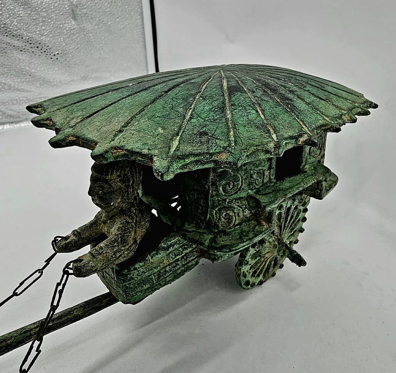 Bronze model of Chinese Qin battle tank, 1950s 9