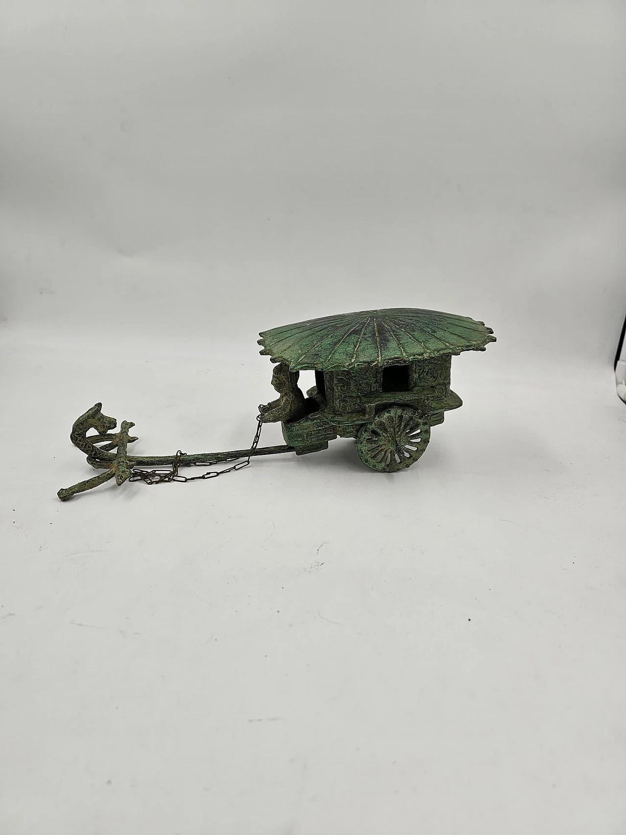 Bronze model of Chinese Qin battle tank, 1950s 14