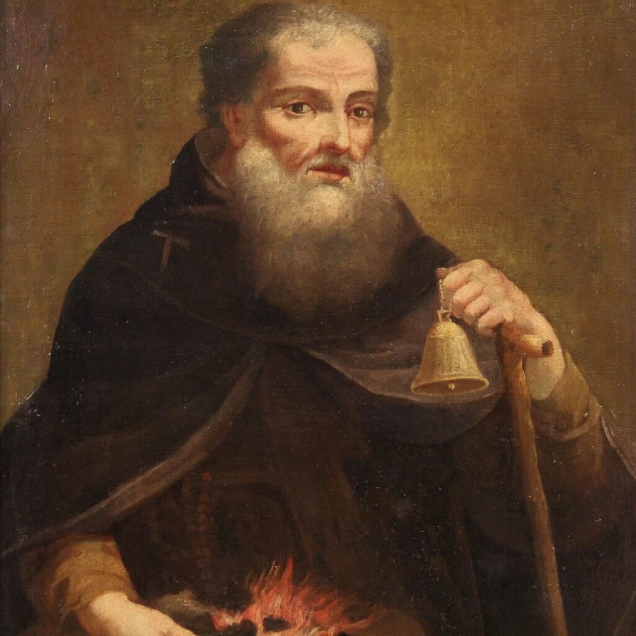 Saint Anthony Abbot, oil painting on canvas, 18th century 5