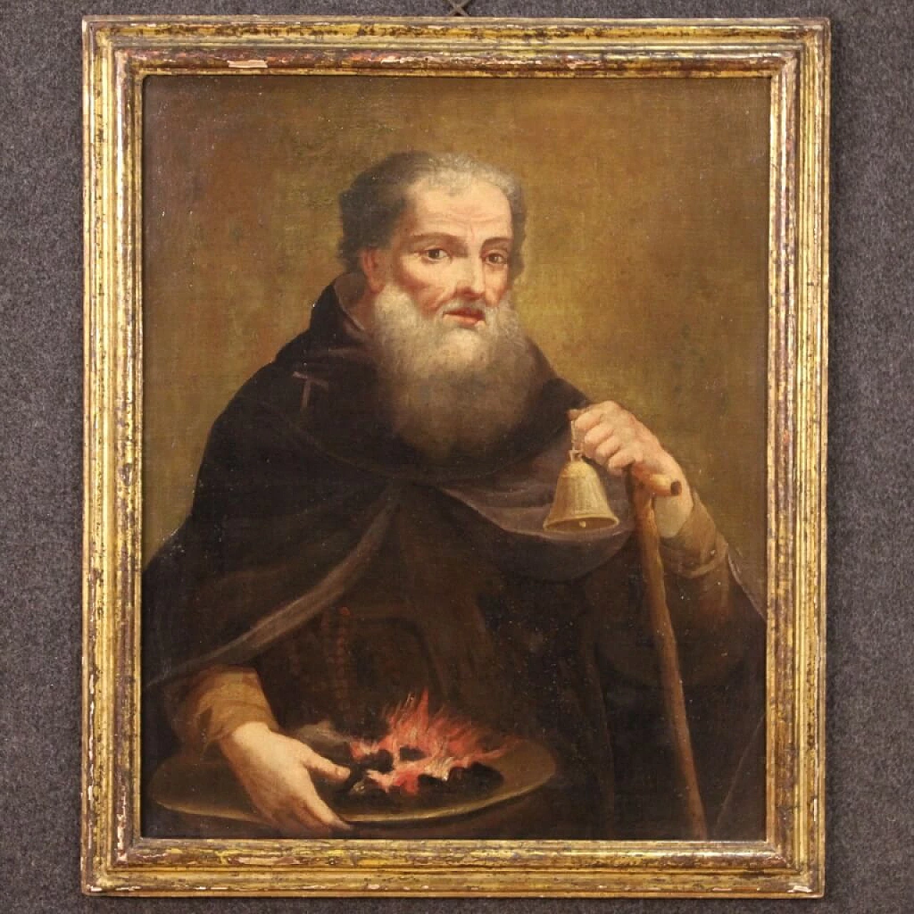 Saint Anthony Abbot, oil painting on canvas, 18th century 6