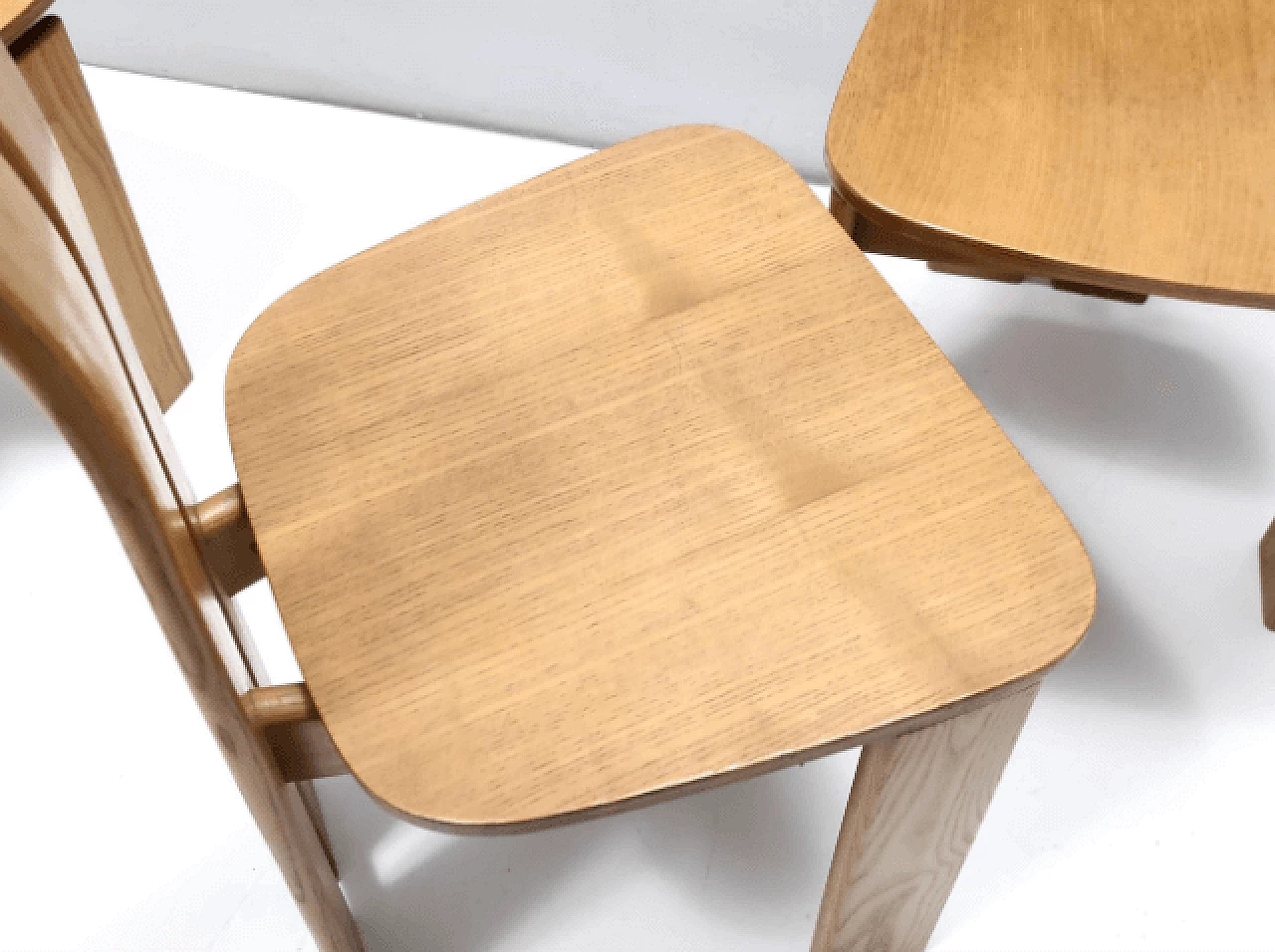 4 Durmast chairs by Afra and Tobia Scarpa, 1980s 15