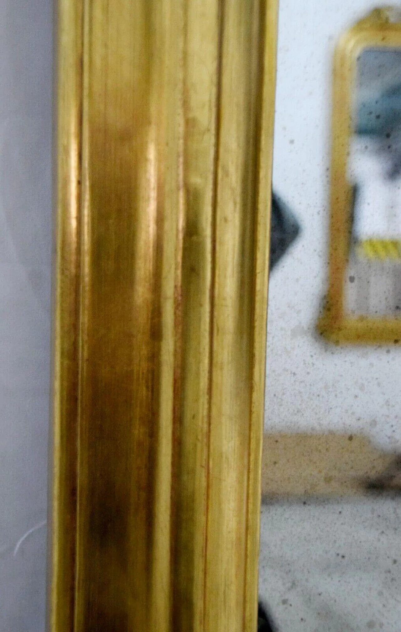 Specchio Luigi Filippo in legno dorato, '800 7