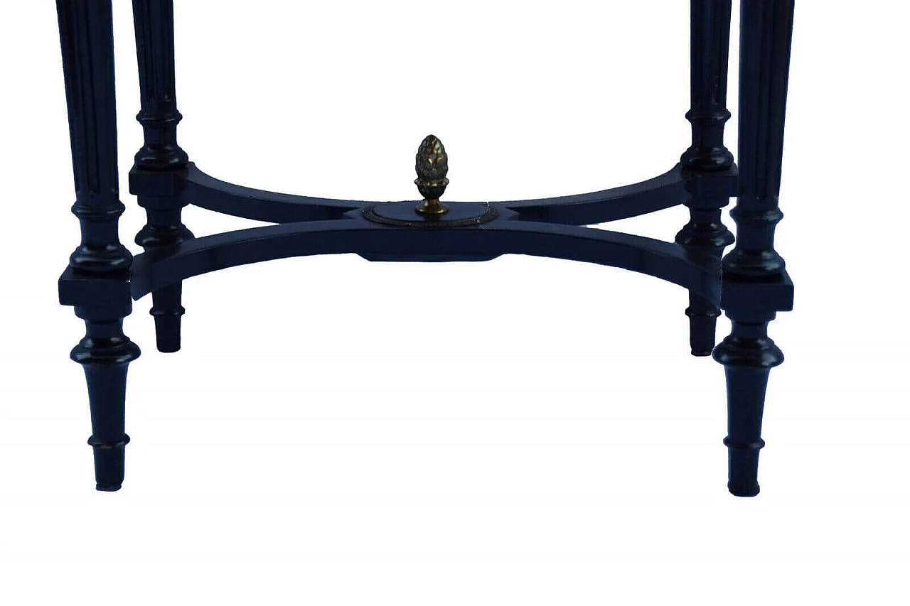 English Napoleon III ebonized wood vanity table, late 19th century 16