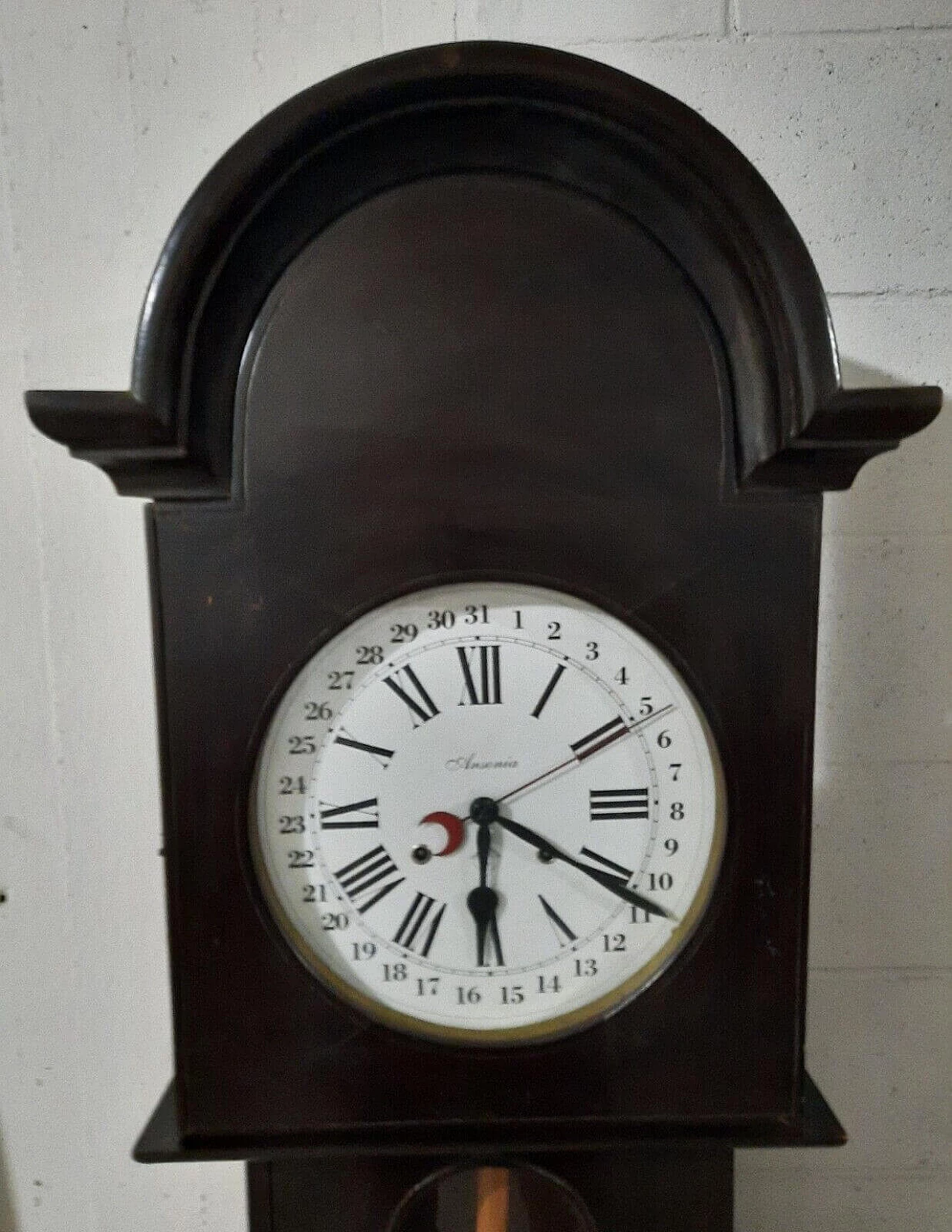 Wood Ansonia pendulum clock with calendar 7