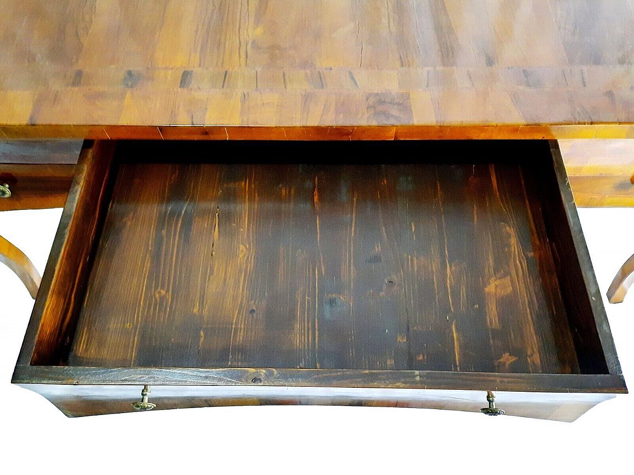 Walnut desk with inlay on top, late 19th century 6