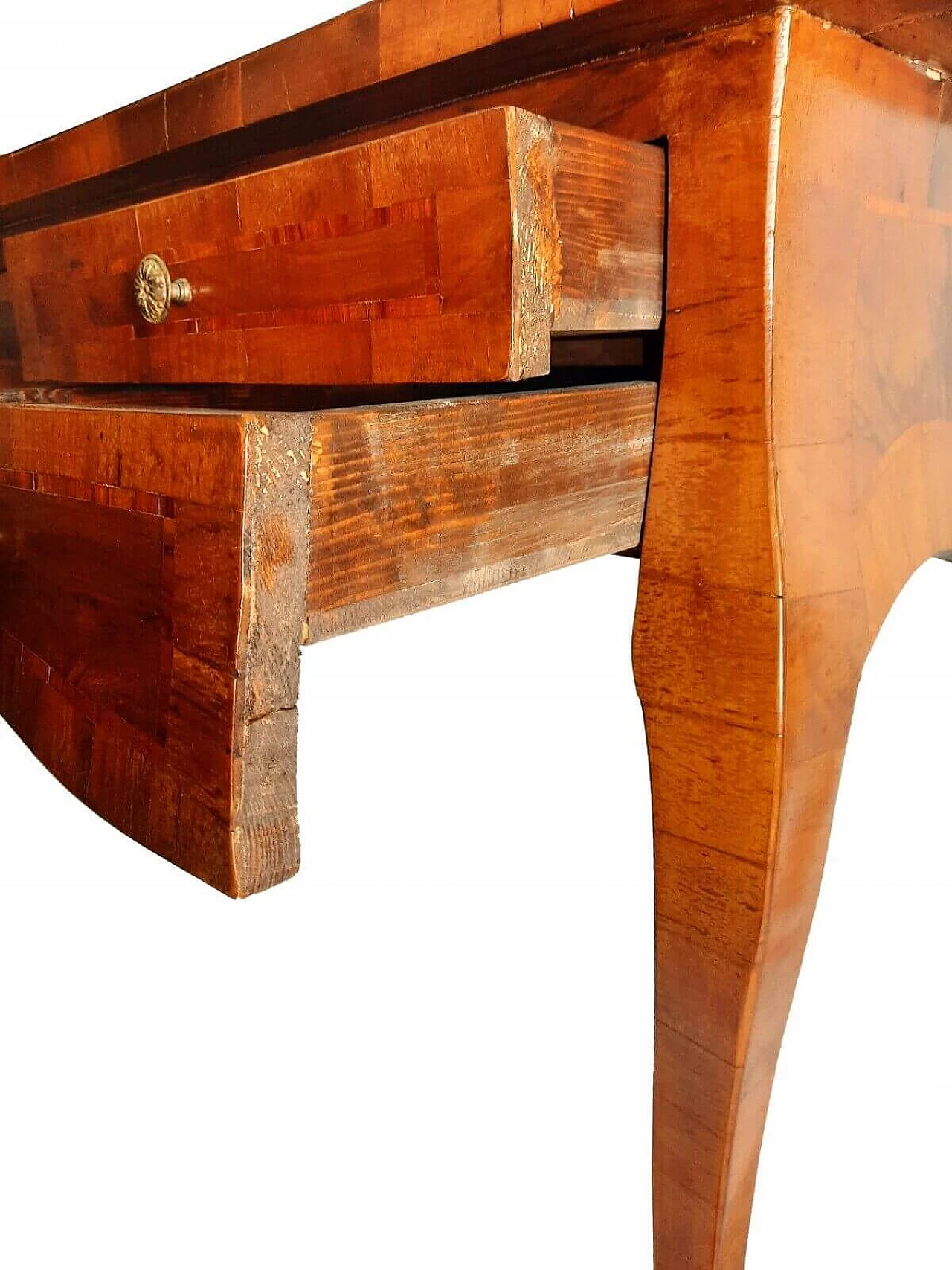 Walnut desk with inlay on top, late 19th century 10