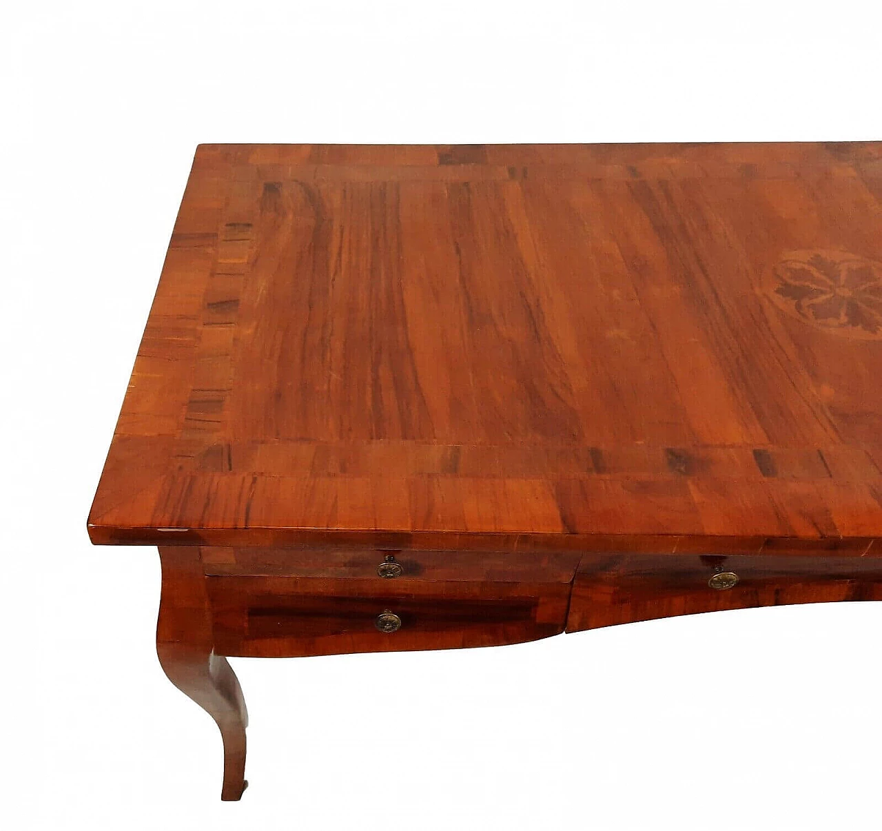 Walnut desk with inlay on top, late 19th century 11