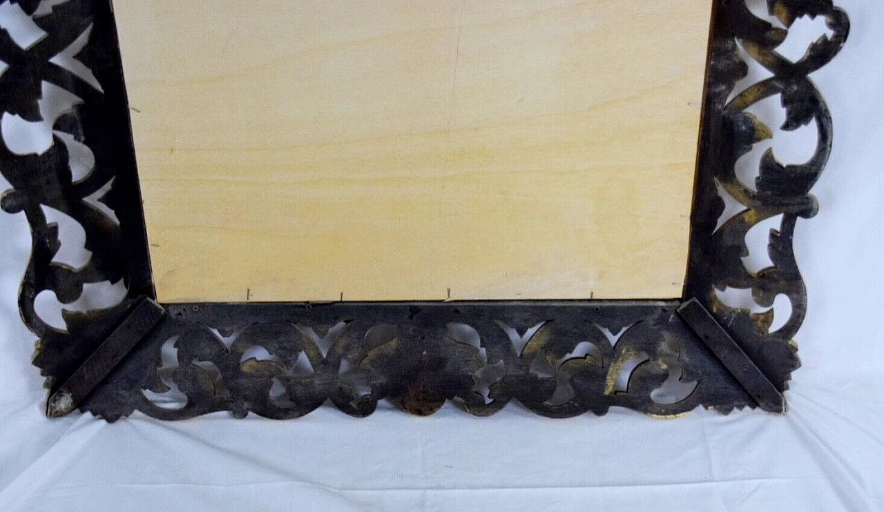 Specchio stile Fiorentino in legno dorato e gesso 19