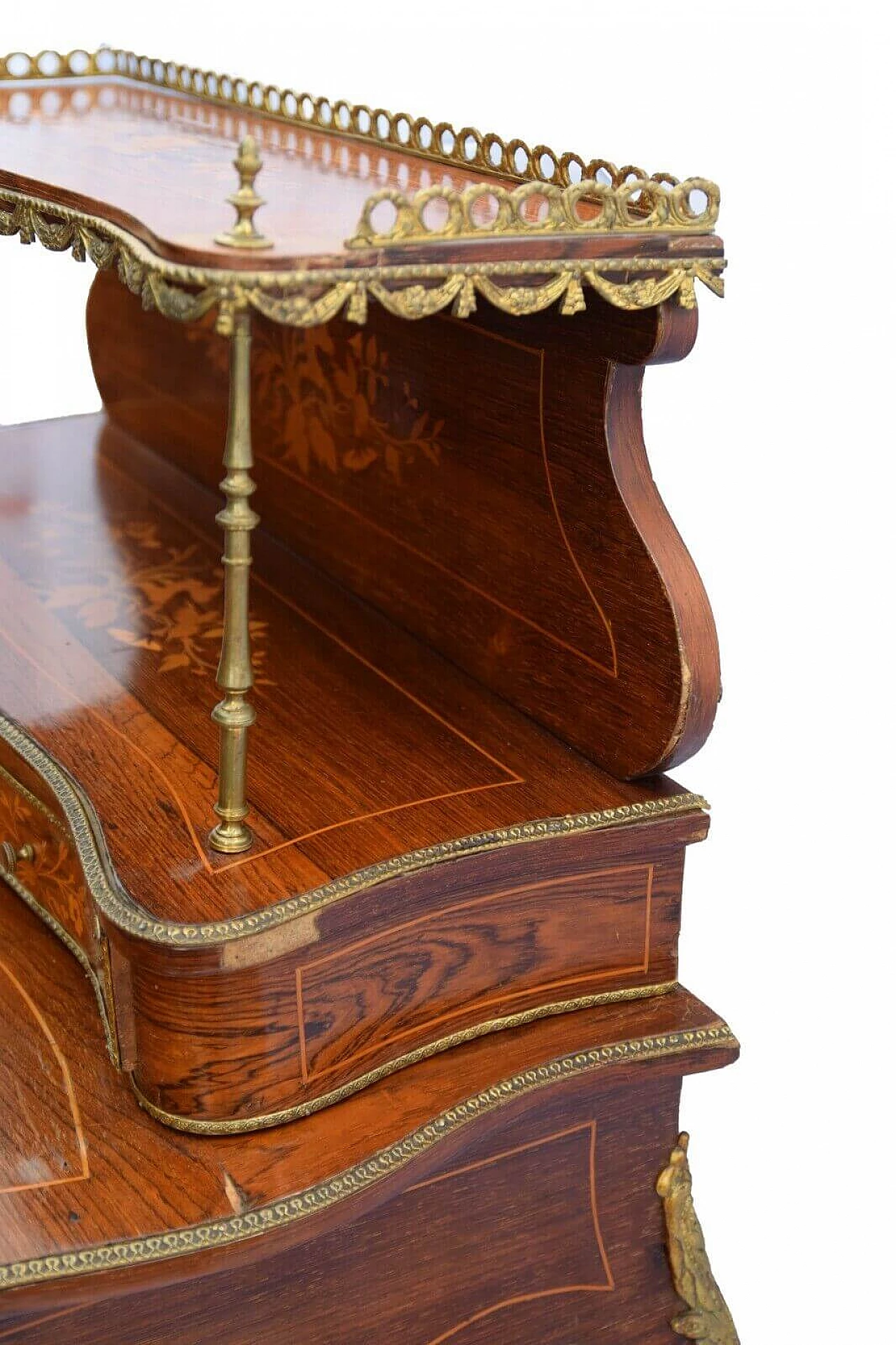 Napoleon III rosewood Bonheur du Jour writing desk, second half of the 19th century 5