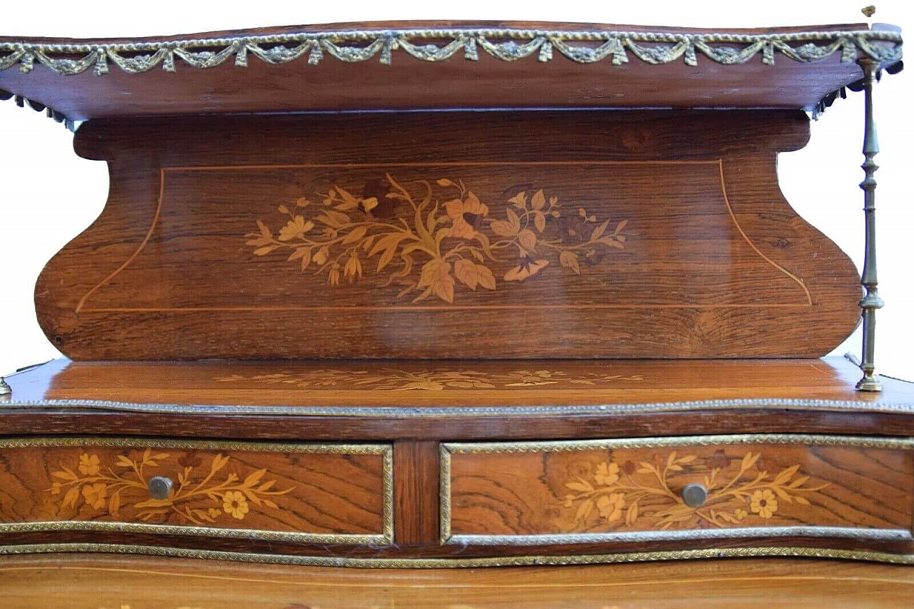 Napoleon III rosewood Bonheur du Jour writing desk, second half of the 19th century 7