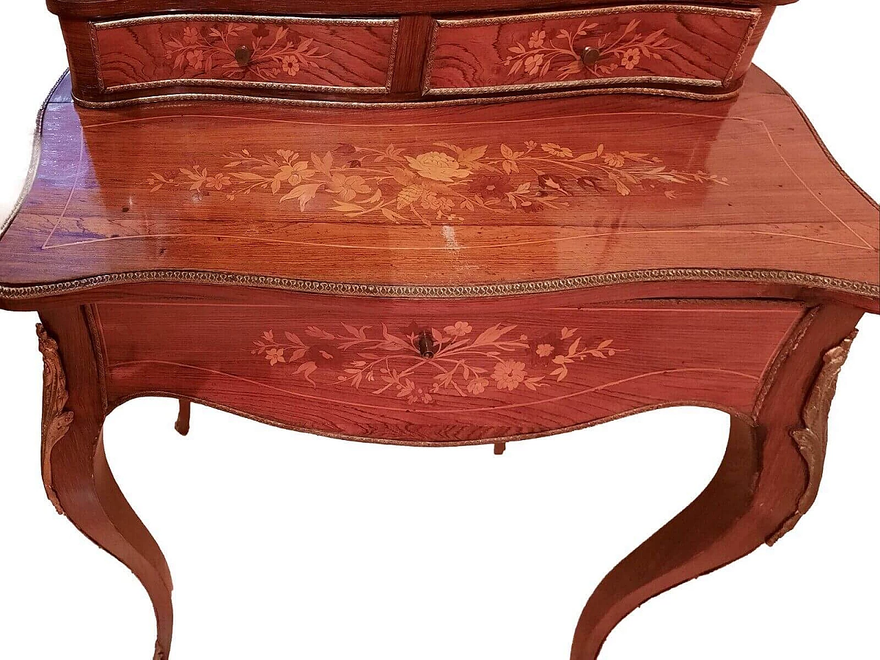 Napoleon III rosewood Bonheur du Jour writing desk, second half of the 19th century 10