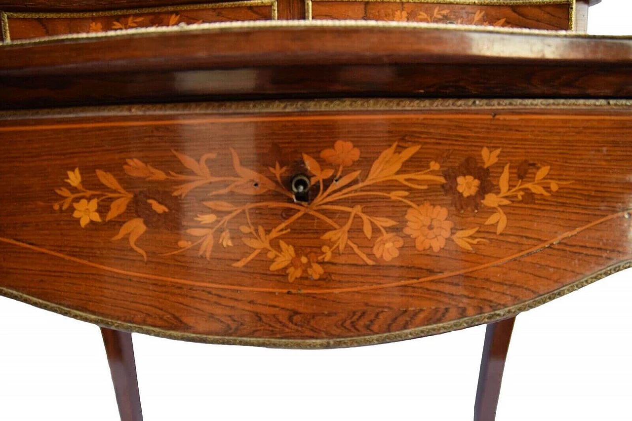 Napoleon III rosewood Bonheur du Jour writing desk, second half of the 19th century 11