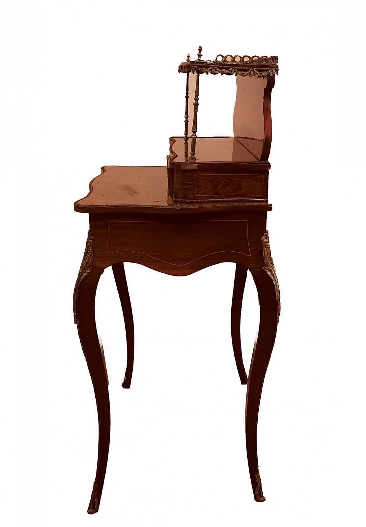 Napoleon III rosewood Bonheur du Jour writing desk, second half of the 19th century 12