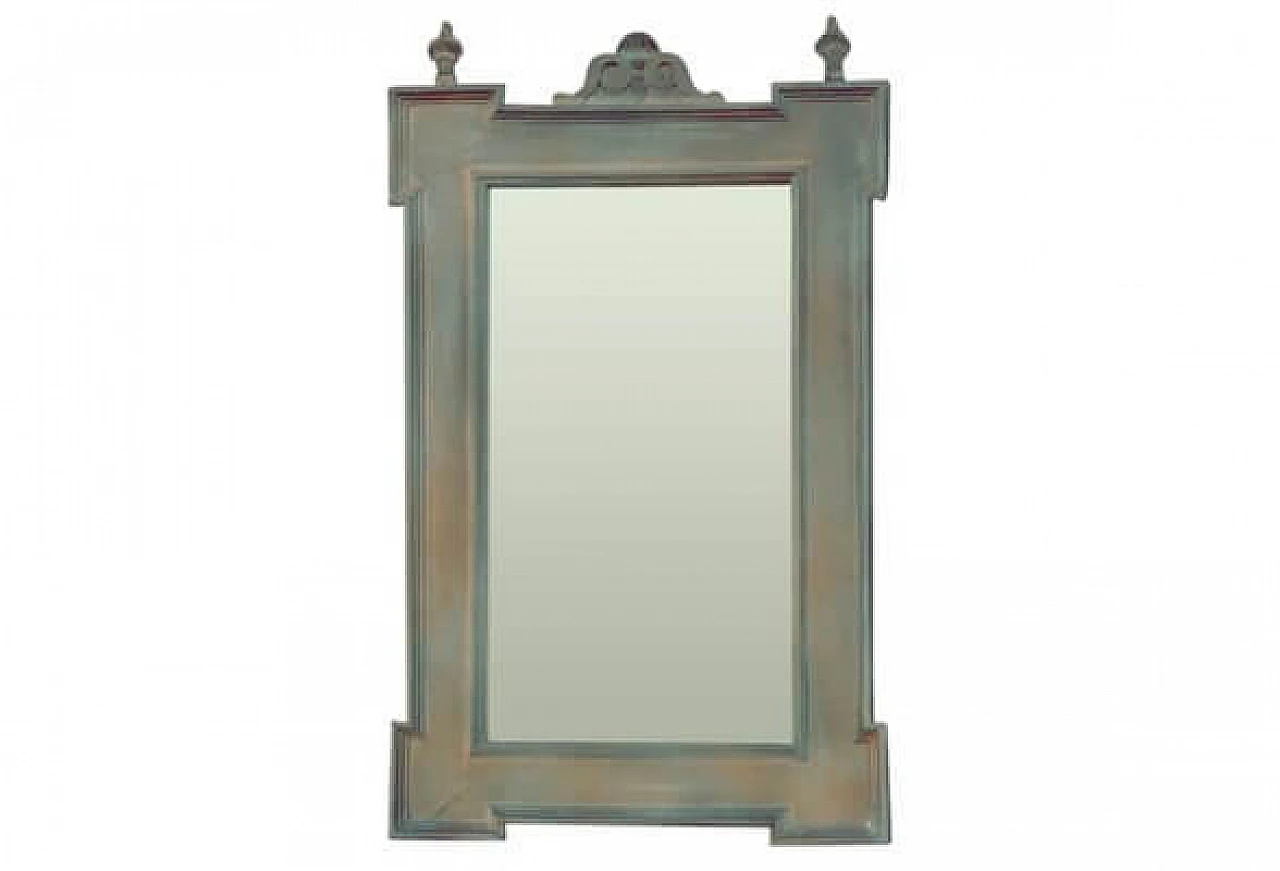 German gray wood mirror with reddish hues, late 19th century 2