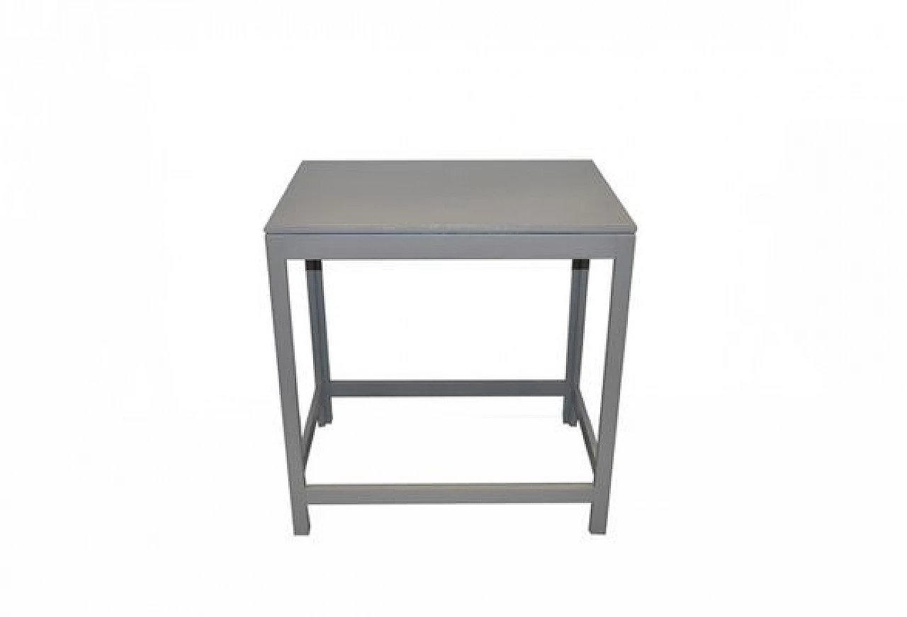 Art Deco gray painted wood table, 1930s 1