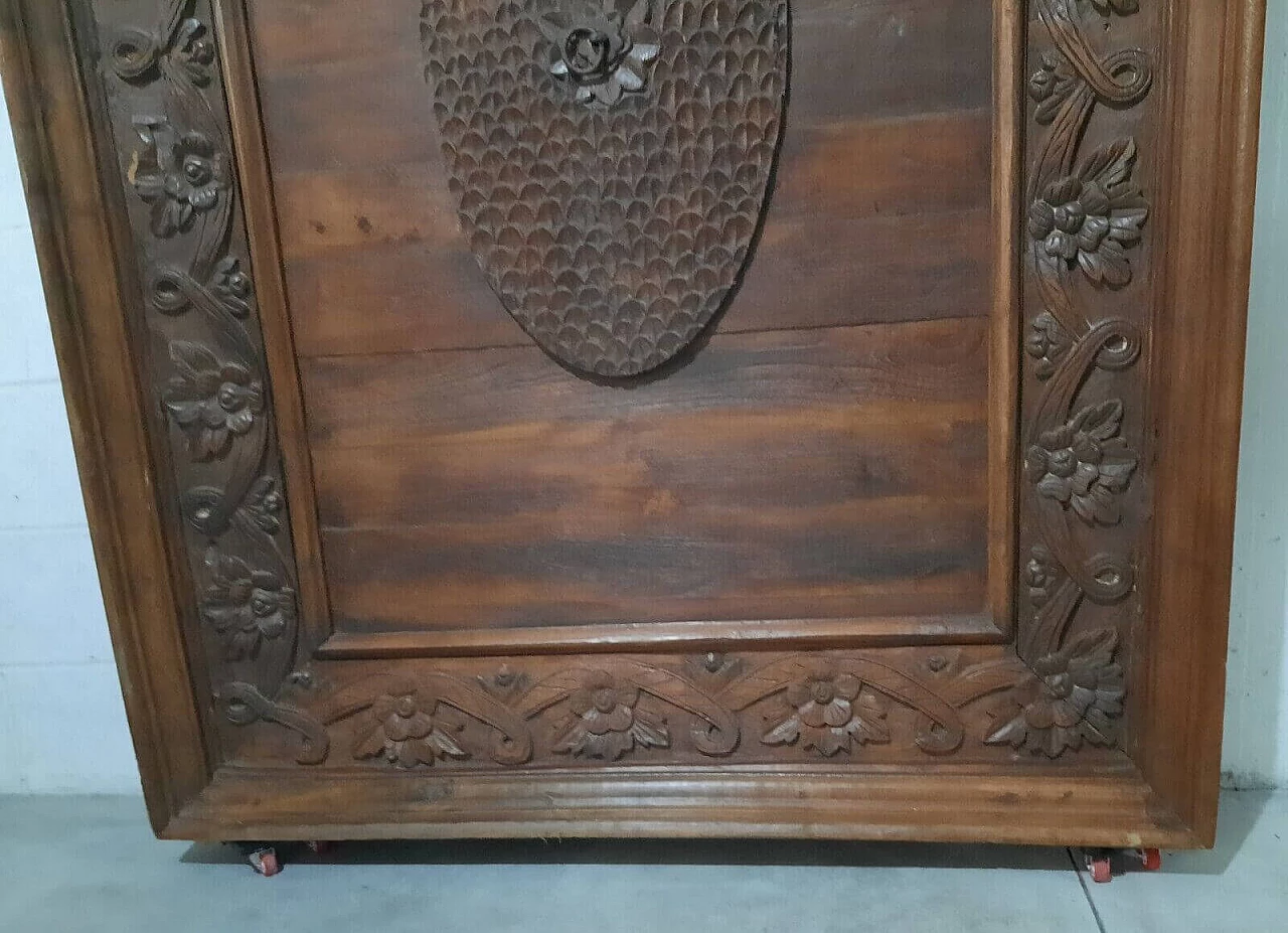 Plum wood panel with decoration, first half of the 18th century 6