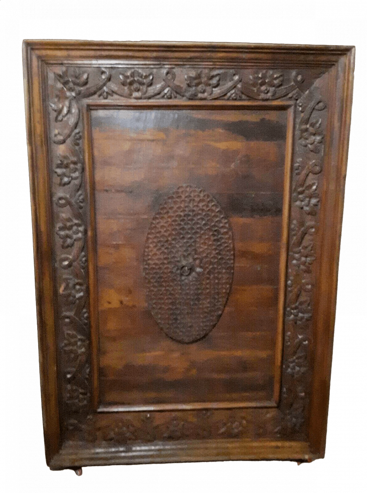 Plum wood panel with decoration, first half of the 18th century 12