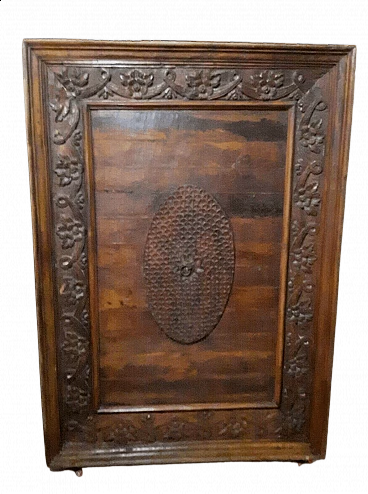 Plum wood panel with decoration, first half of the 18th century