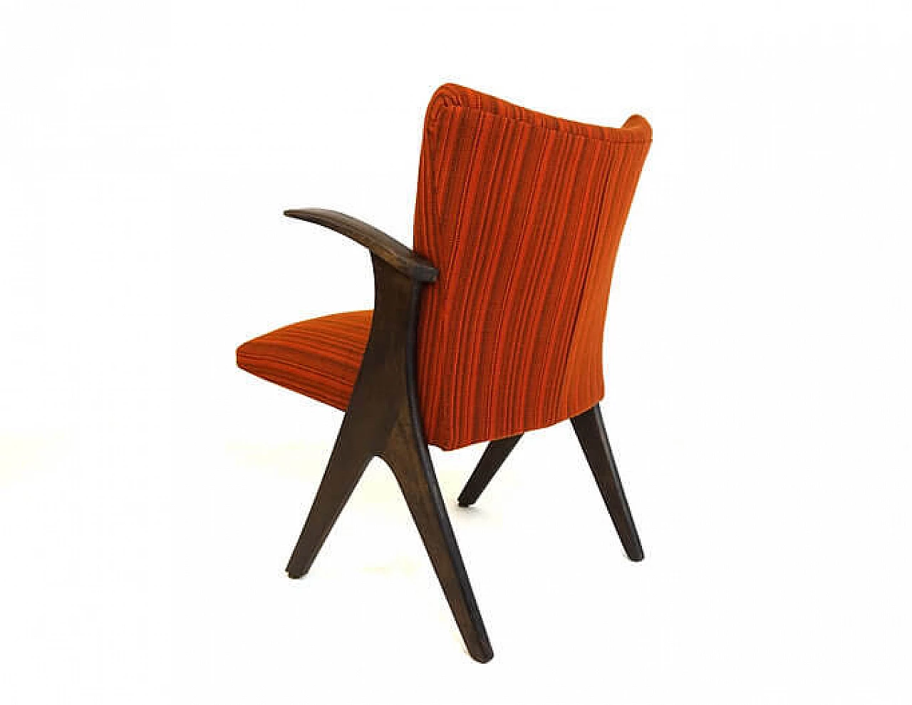 Penguin chair in beech and red cotton by Carl Sasse for Casala, 1950s 6