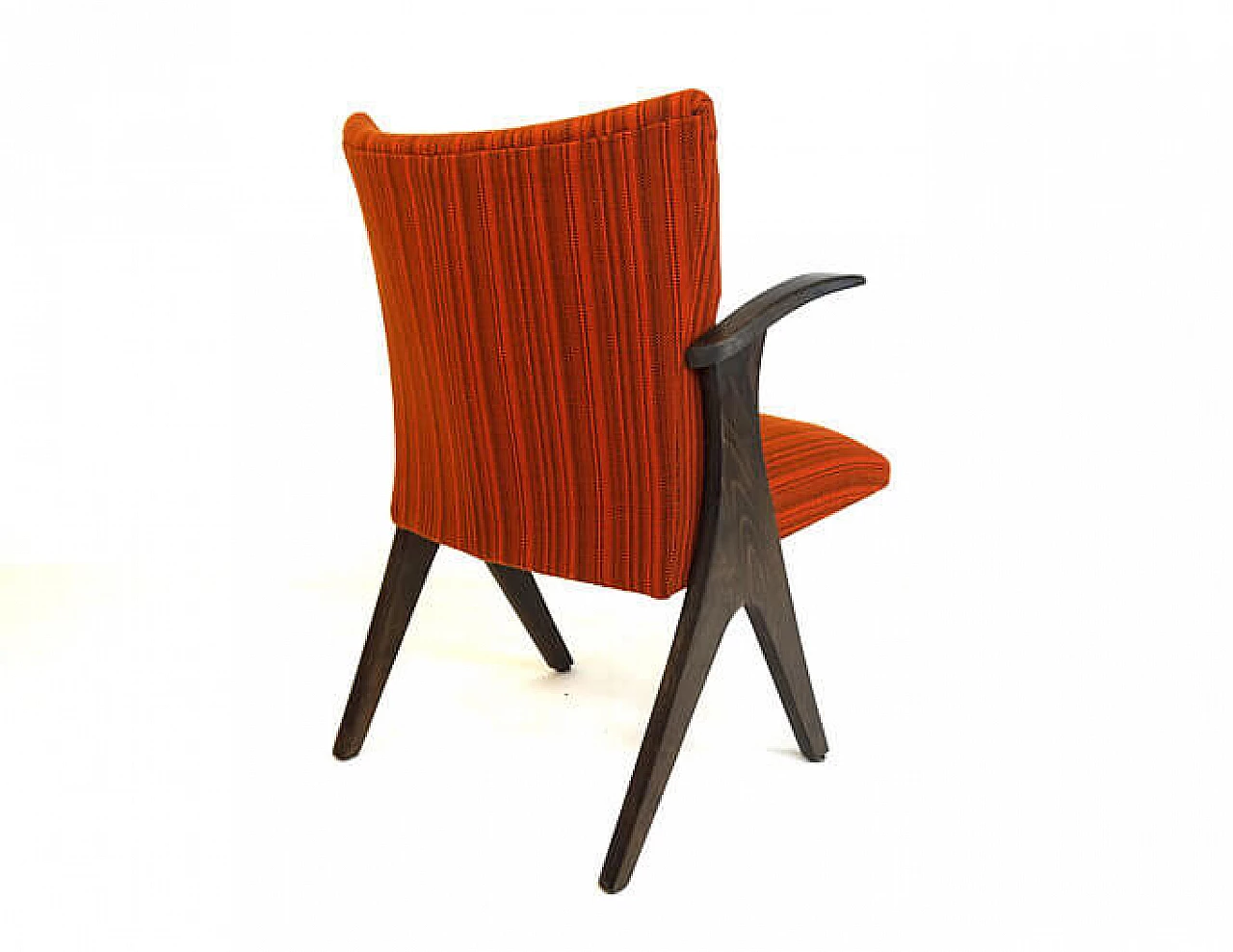 Penguin chair in beech and red cotton by Carl Sasse for Casala, 1950s 13