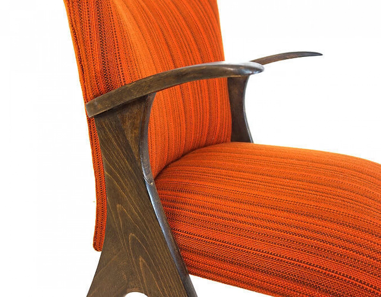 Penguin chair in beech and red cotton by Carl Sasse for Casala, 1950s 14