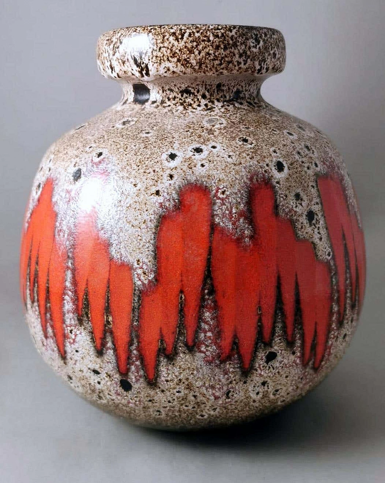 Coloured and glazed Fat Lava ceramic jug by Scheurich, 1960s 8