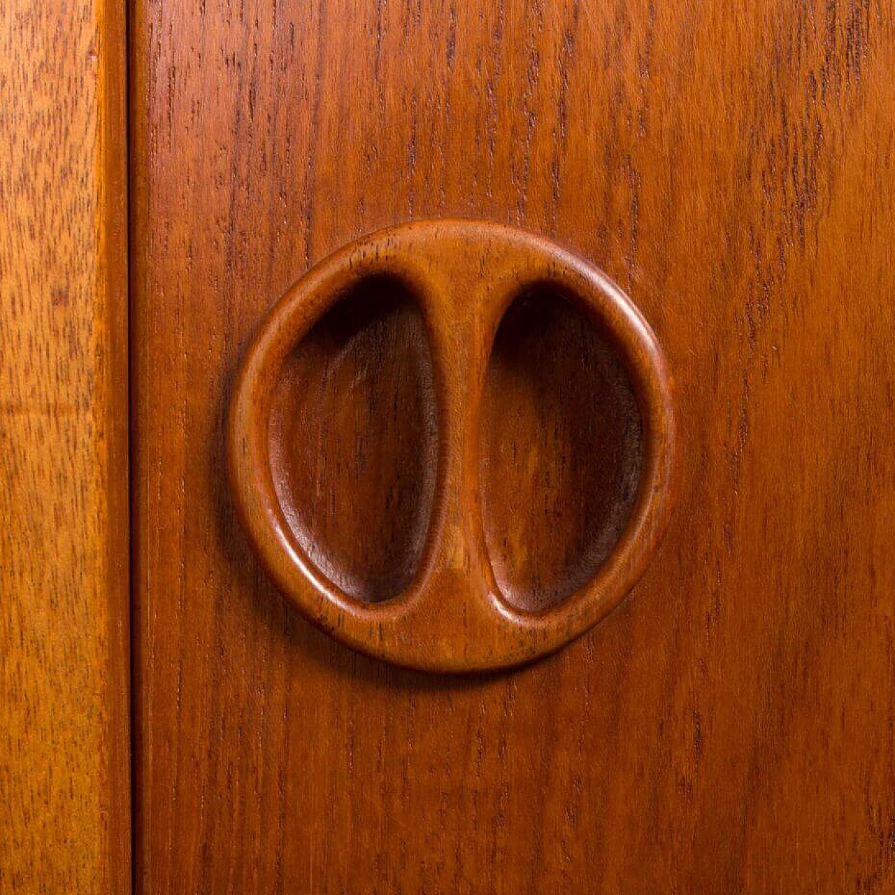 Danish three-bay teak bookcase in the style of Poul Cadovius, 1960s 15