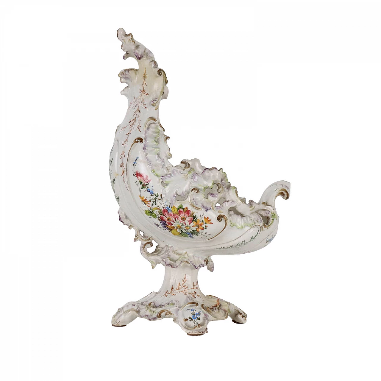 Majolica centrepiece by Antonibon Nove, first half of the 19th century 1