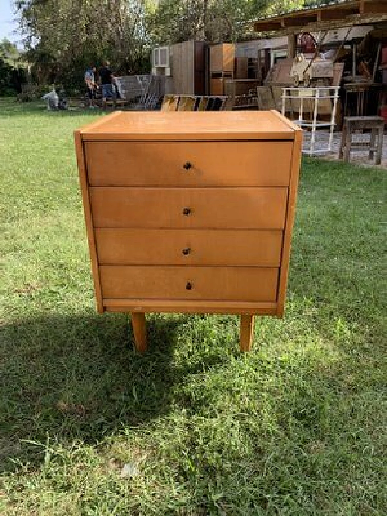 Hungarian teak chest of drawers, 1960s 2