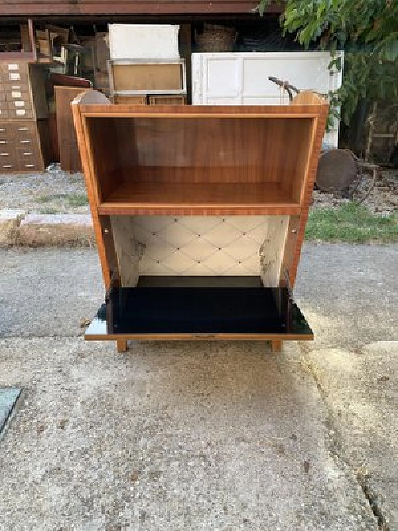 Hungarian wood bar cabinet, 1960s 2