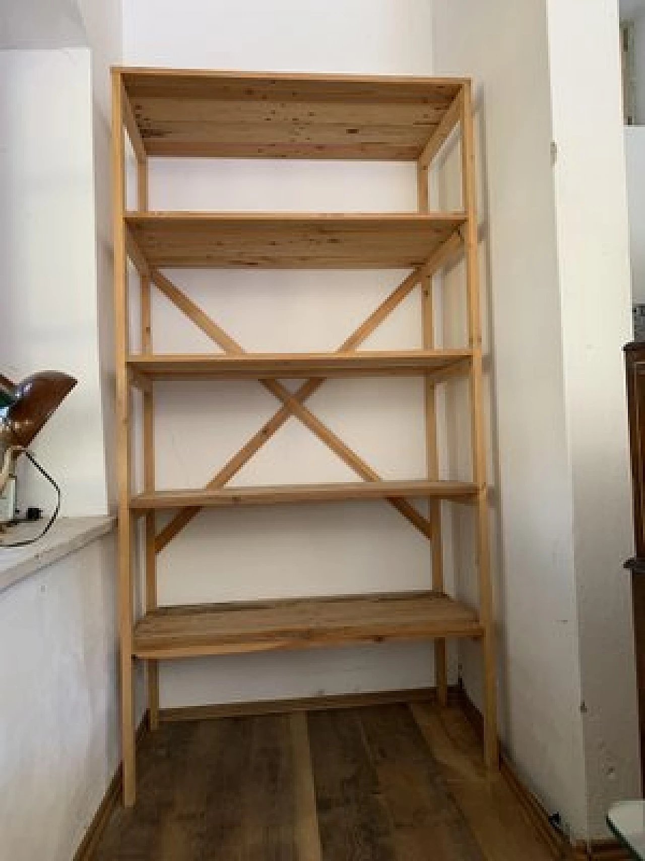 Hungarian pine bookcase, 1980s 1